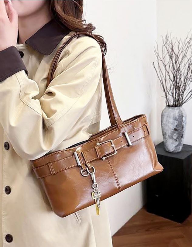 Сумка на плече з брелоком у вигляді ключів | 265728-12-XX - A-SHOP