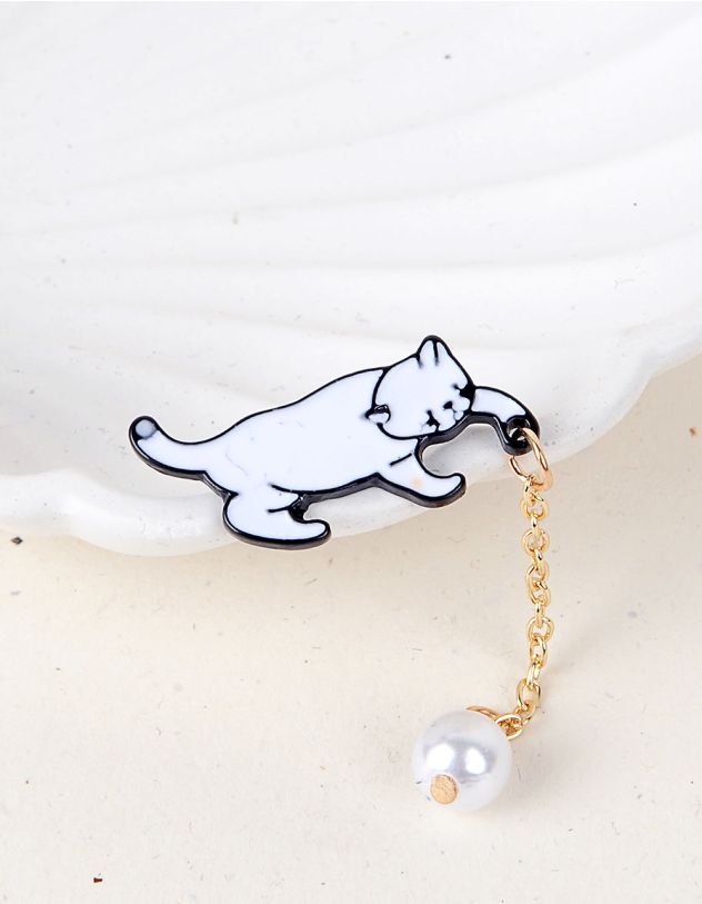 Брошка у вигляді котика | 254306-01-XX - A-SHOP