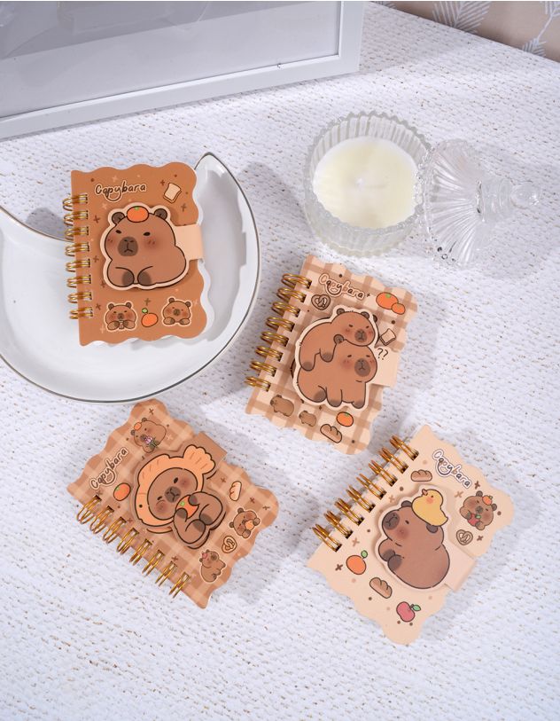 Блокнот з принтом капібари | 262146-12-XX - A-SHOP