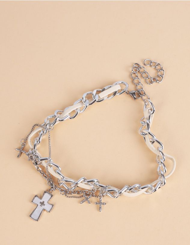 Підвіска на шию із ланцюжка з хрестом | 266321-01-XX - A-SHOP