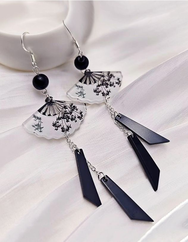 Сережки довгі у вигляді віяла | 269441-02-XX - A-SHOP