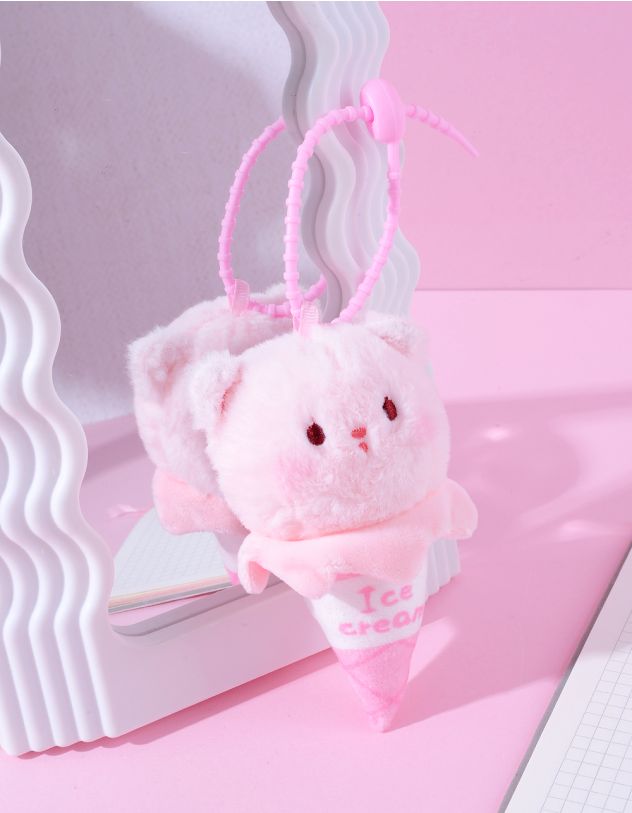 Брелок на сумку у вигляді котика морозива | 262323-14-XX - A-SHOP