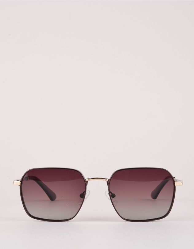 Окуляри сонцезахисні квадратні з крилами на дужках | 267275-12-XX - A-SHOP