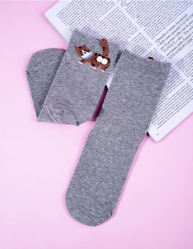 Шкарпетки з котиком | 267292-11-XX - A-SHOP