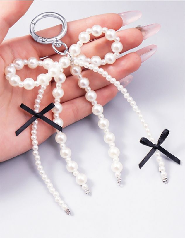 Брелок у вигляді банта із перлин | 264214-02-XX - A-SHOP