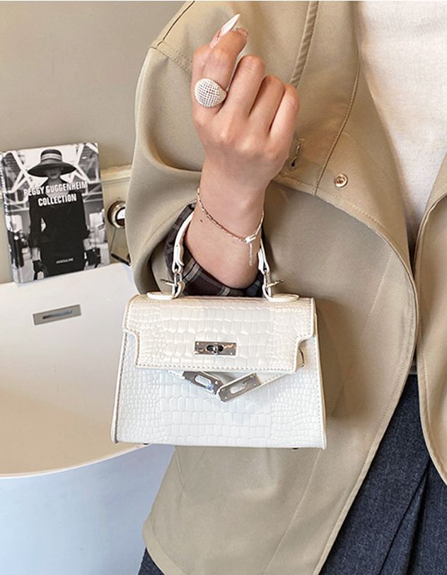 Сумка через плече під шкіру крокодила | 264229-40-XX - A-SHOP