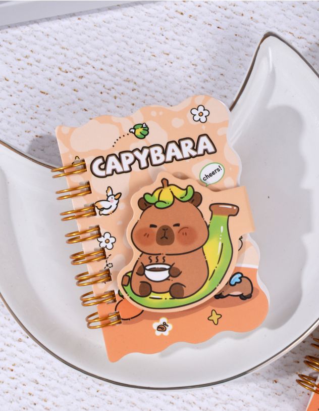 Блокнот з принтом капібари | 262125-20-XX - A-SHOP