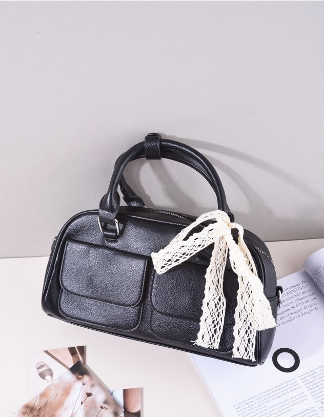 Сумка кросс боді з мереживним бантом | 265475-02-XX - A-SHOP