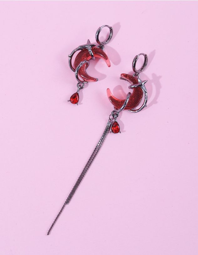 Сережки довгі  у вигляді півмісяця | 263625-60-XX - A-SHOP
