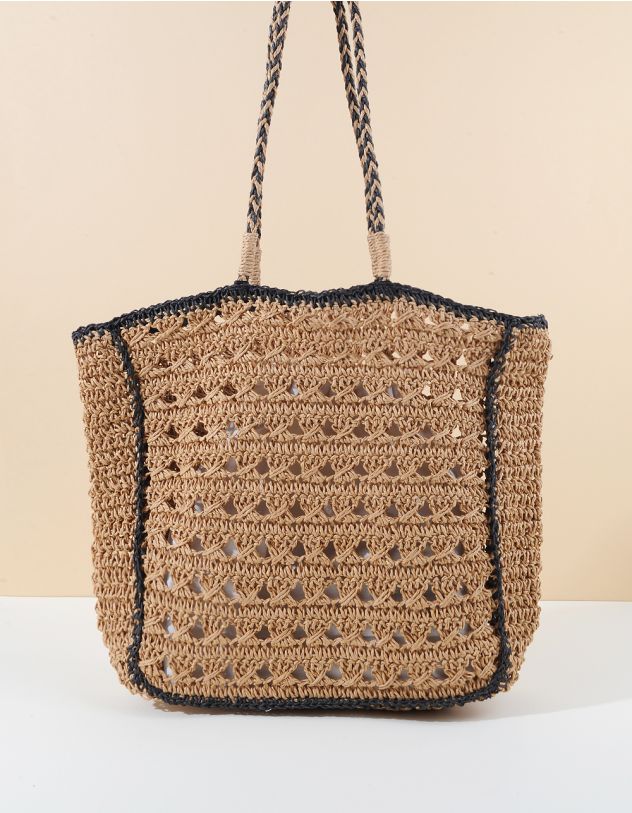 Сумка шопер зі штучної соломи | 264117-39-XX - A-SHOP