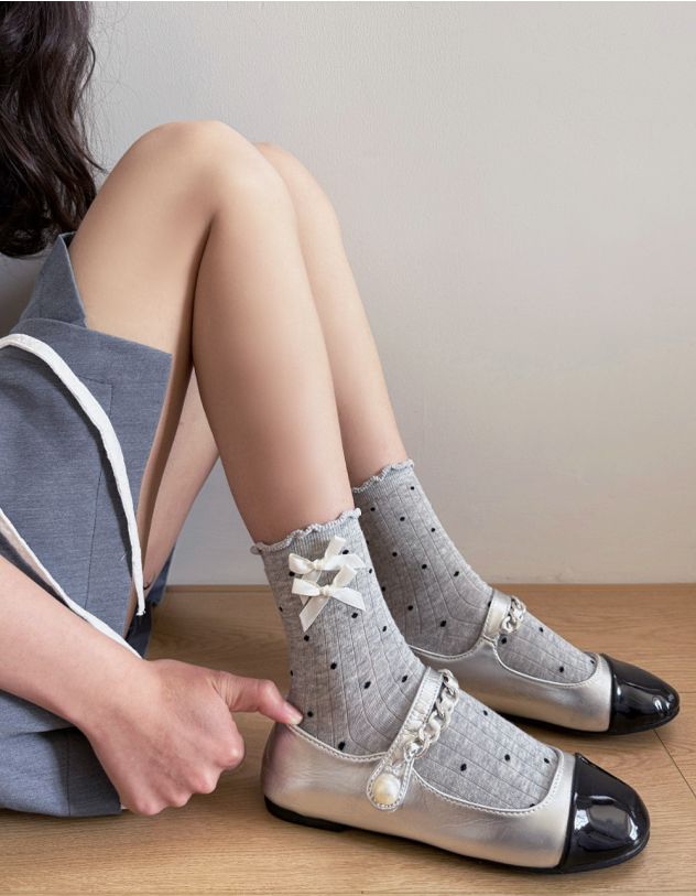 Шкарпетки з бантиками | 264960-11-XX - A-SHOP