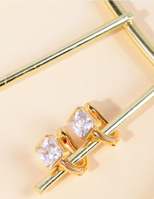 Сережки з кристалом | 266916-04-XX - A-SHOP