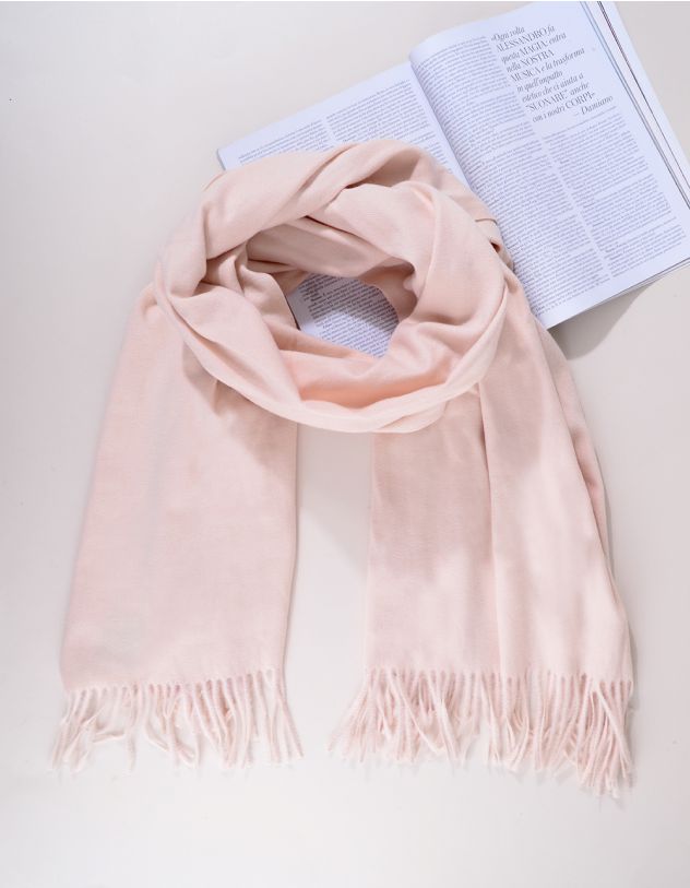 Палантин однотонний з китицями | 241857-40-XX - A-SHOP