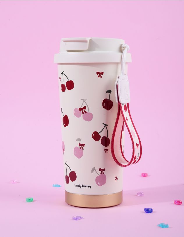 Термос 550мл з принтом вишні | 266573-01-XX - A-SHOP