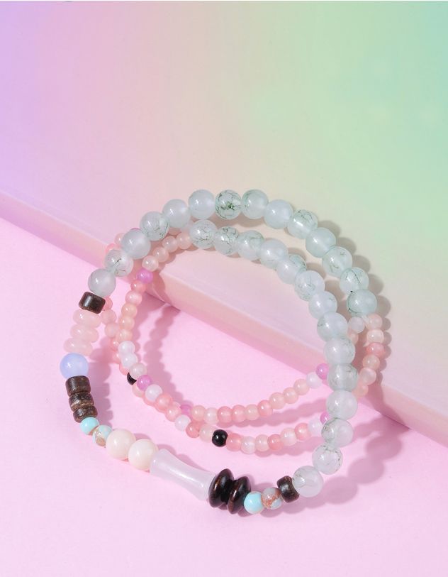 Браслет на руку із намистин багатошаровий | 263865-21-XX - A-SHOP