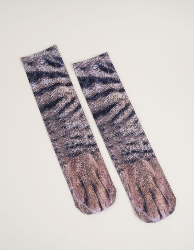 Шкарпетки з принтом лапки | 263630-02-XX - A-SHOP