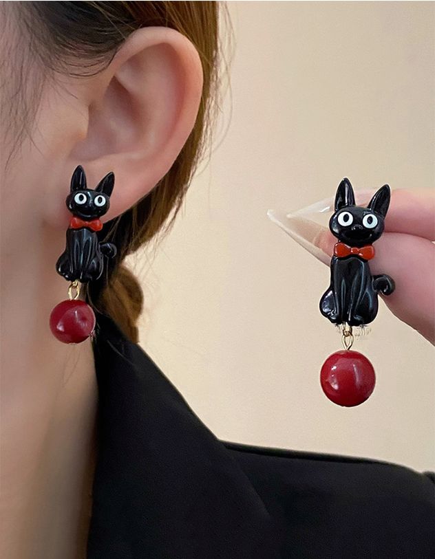 Сережки у вигляді котика | 263869-02-XX - A-SHOP