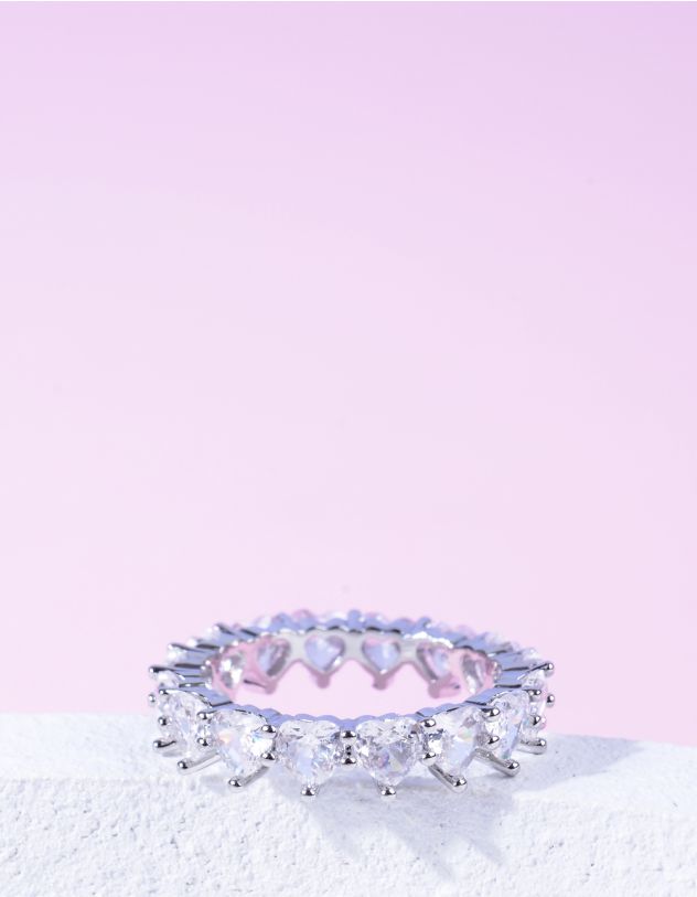 Кільце з серцями | 267456-05-37 - A-SHOP