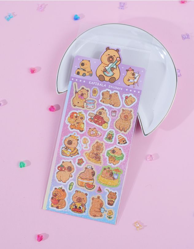 Наліпки з зображенням капібари | 262111-16-XX - A-SHOP