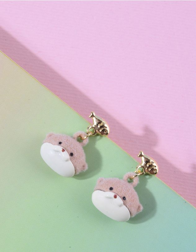 Сережки у вигляді видри з рибкою | 263376-22-XX - A-SHOP