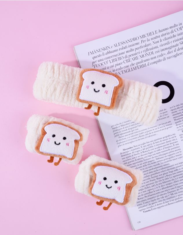 Комплект із напульсників та косметичної пов'язки з тостом | 263280-40-XX - A-SHOP