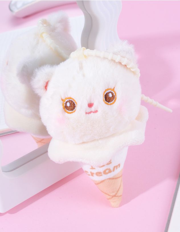 Брелок на сумку у вигляді котика морозива | 262323-19-XX - A-SHOP