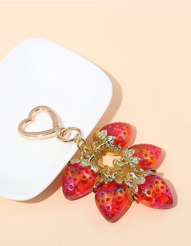 Брелок на сумку у вигляді полуниці | 266126-15-XX - A-SHOP