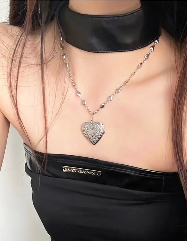 Підвіска на шию з медальоном у вигляді серця | 263621-05-XX - A-SHOP