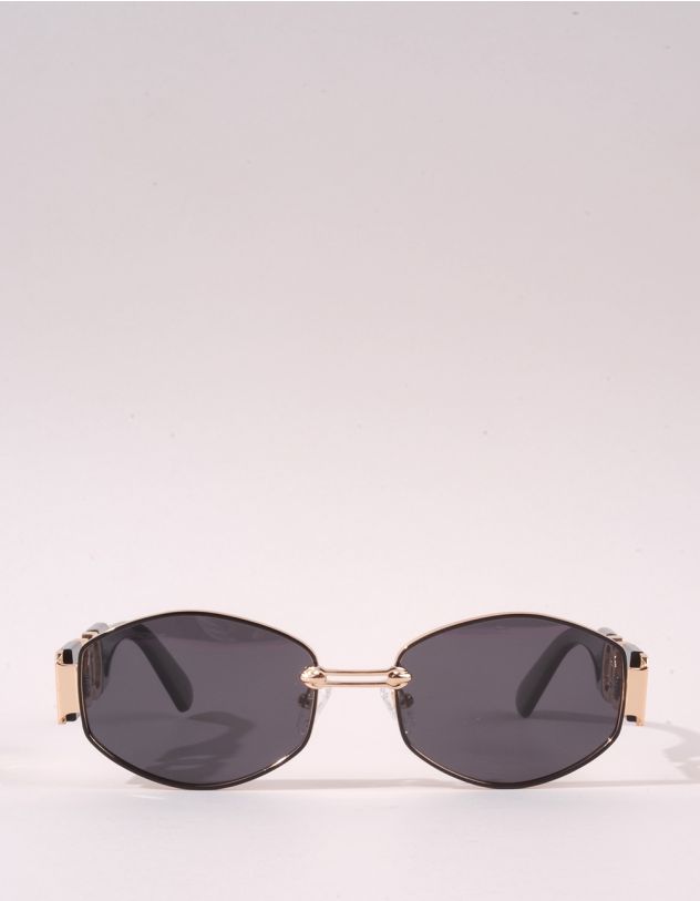 Окуляри сонцезахисні шестикутники з фурнітурою на дужках | 254573-09-XX - A-SHOP