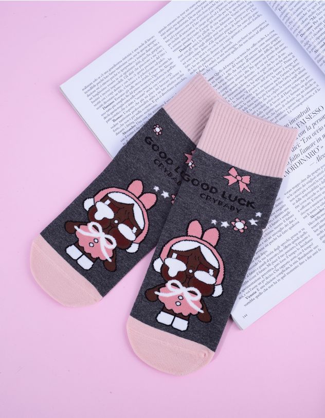 Шкарпетки з принтом персонажа Crybaby | 265624-11-XX - A-SHOP