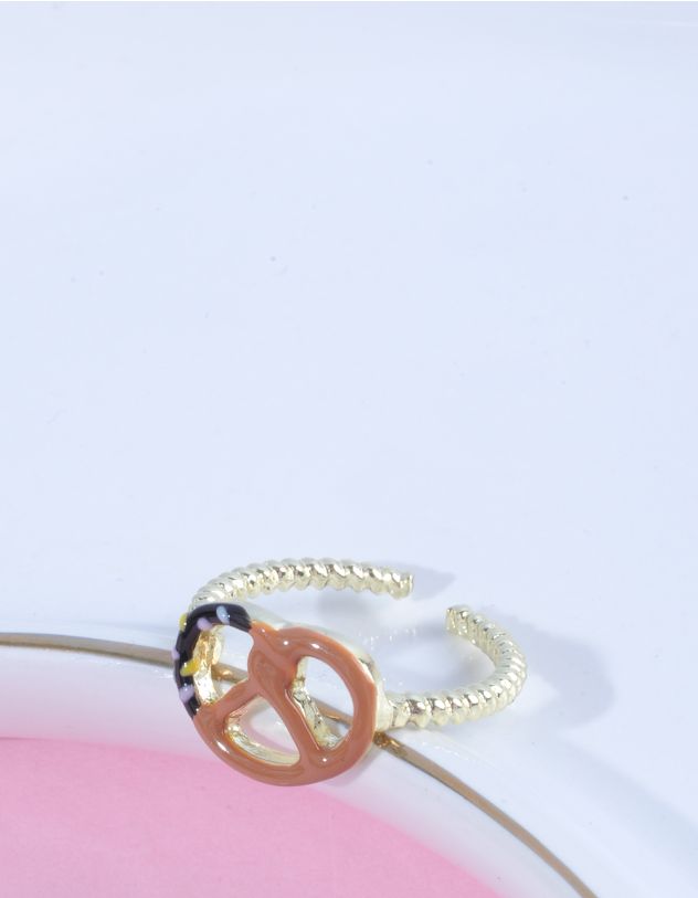 Кільце у вигляді брецеля | 263860-12-38 - A-SHOP