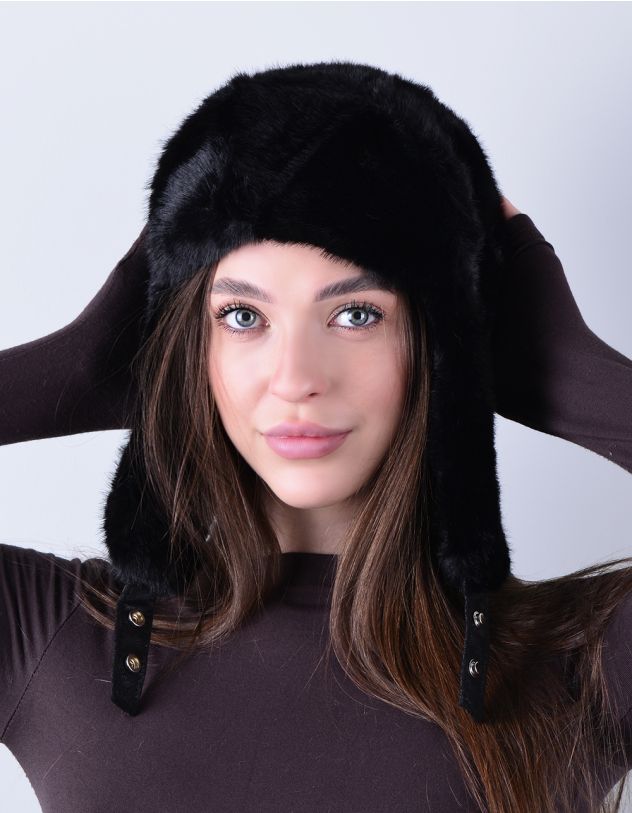 Шапка вушанка хутряна | 264579-02-XX - A-SHOP