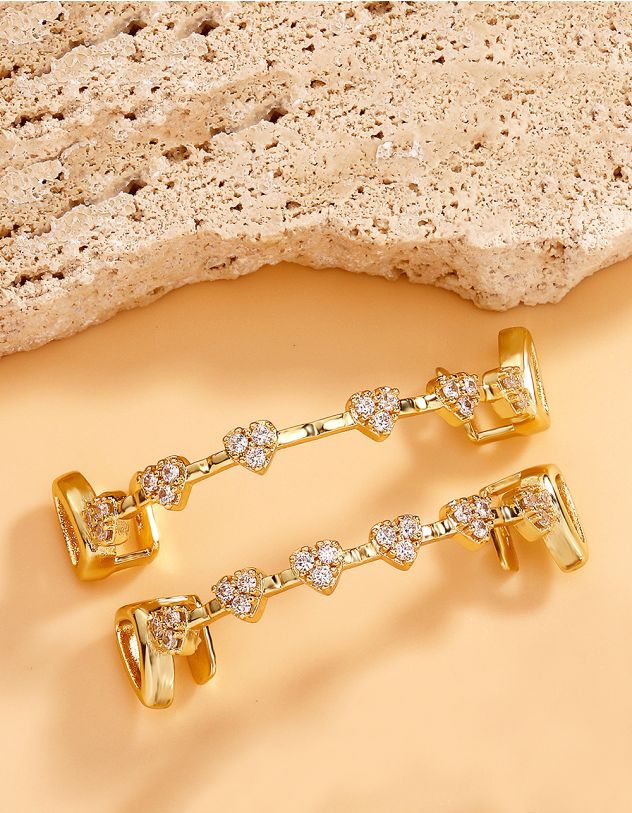 Грілзи з серцями у стразах | 266427-04-XX - A-SHOP