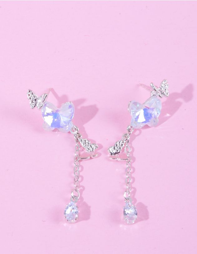 Сережки подовжені з метеликами | 261708-64-XX - A-SHOP