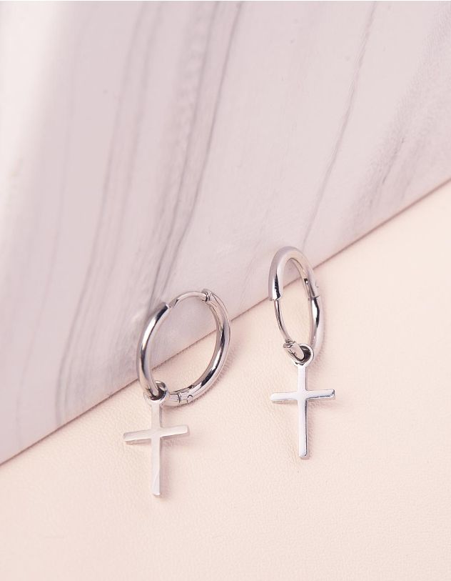 Сережки з хрестиками | 247023-05-XX - A-SHOP
