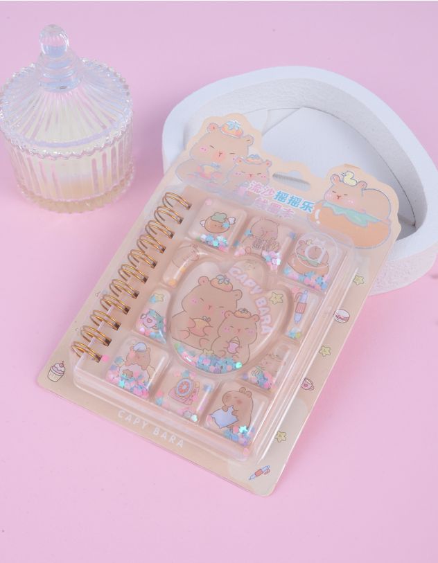 Блокнот з принтом капібари | 263906-34-XX - A-SHOP