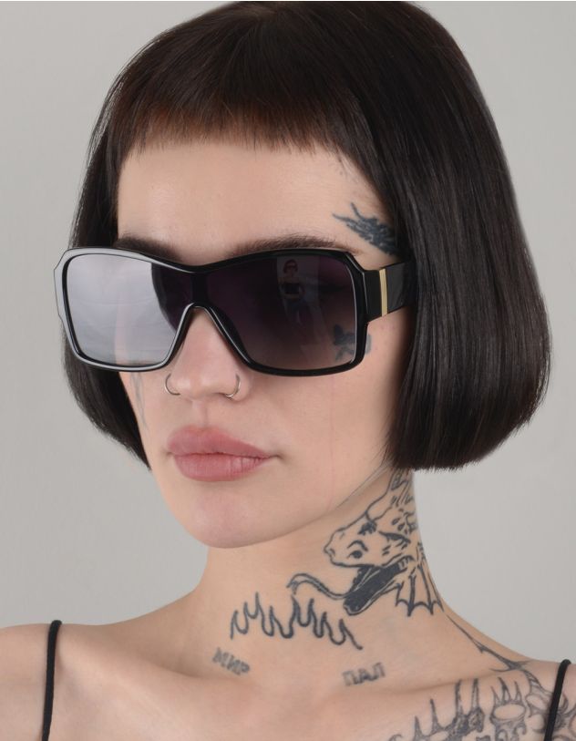 Окуляри від сонця oversize з фурнітурою на дужках | 259023-02-XX - A-SHOP