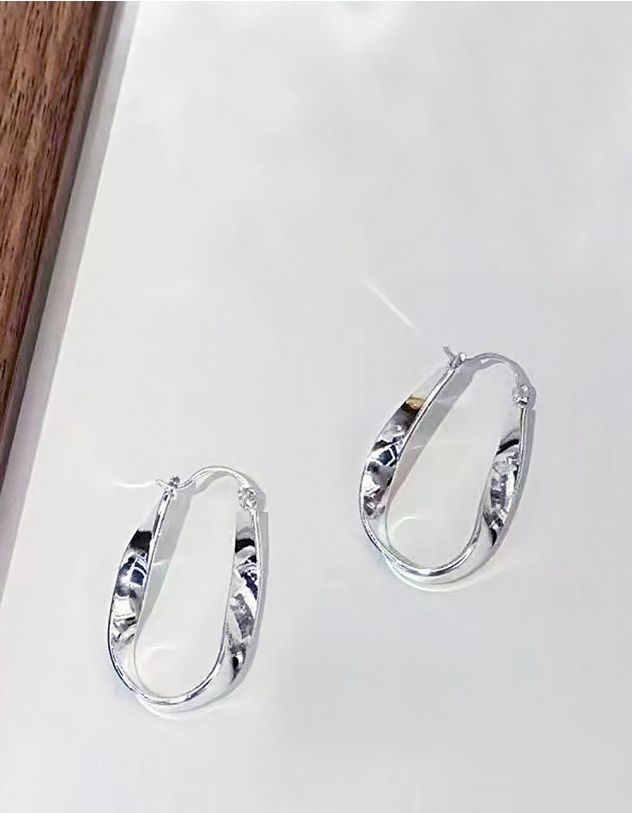 Сережки з імітацією розплавленого металу | 264817-05-XX - A-SHOP