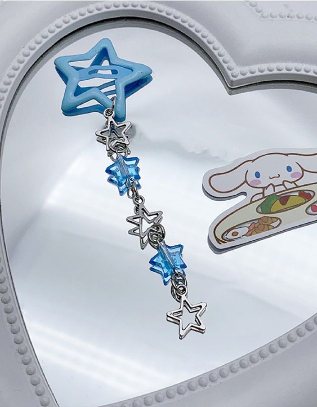 Заколка для волосся клік клак у вигляді зірки з підвіскою | 260773-18-XX - A-SHOP