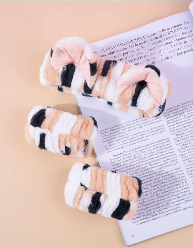 Комплект із напульсників та косметичної пов'язки з вушками | 263282-40-XX - A-SHOP