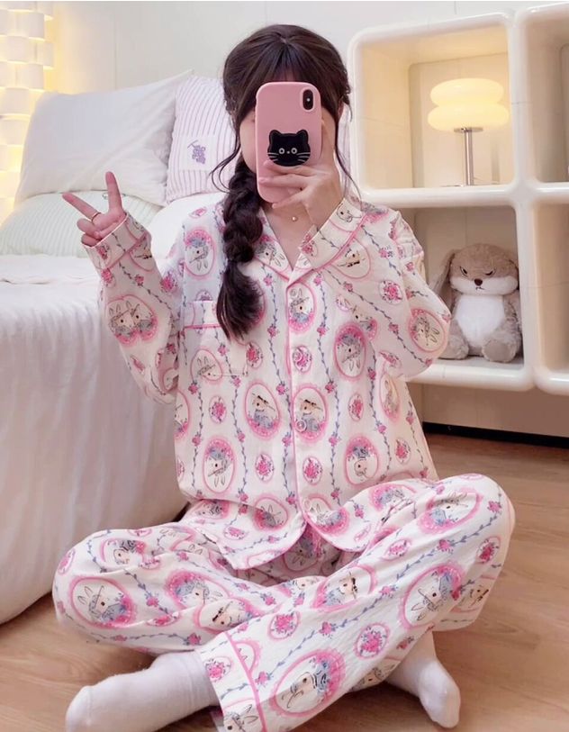 Піжама з принтом звірятка | 265948-14-02 - A-SHOP