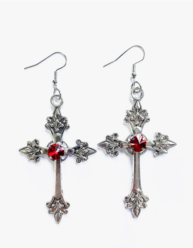 Сережки у вигляді хреста | 266816-60-XX - A-SHOP