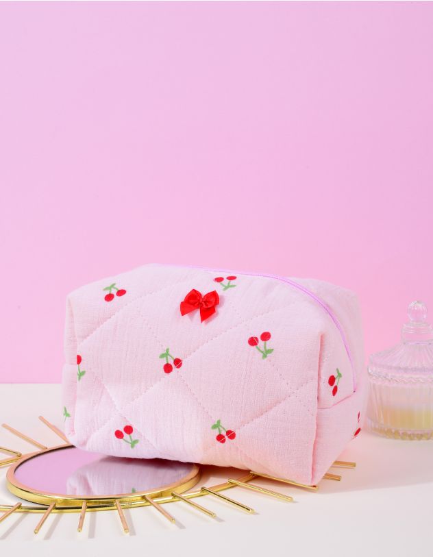 Косметичка з принтом вишень | 264341-14-XX - A-SHOP
