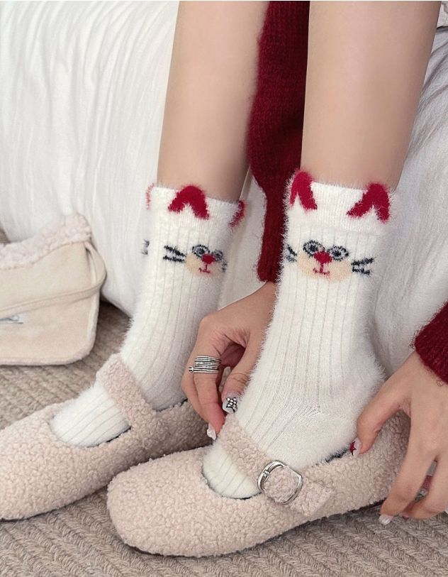 Шкарпетки з зображенням котика | 268085-01-XX - A-SHOP