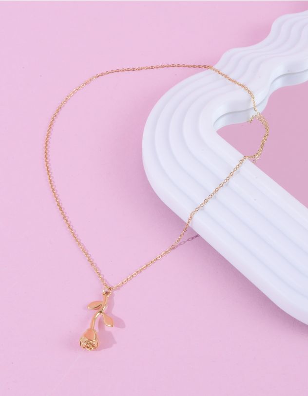 Підвіска на шию з кулоном у вигляді троянди | 262084-04-XX - A-SHOP