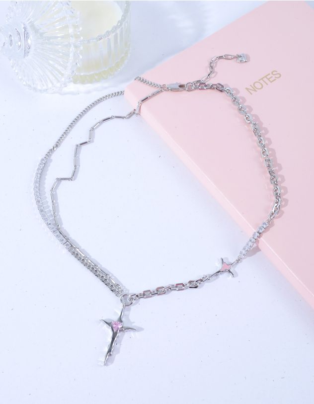 Підвіска на шию із ланцюжка з кулоном у вигляді зірки | 264023-70-XX - A-SHOP