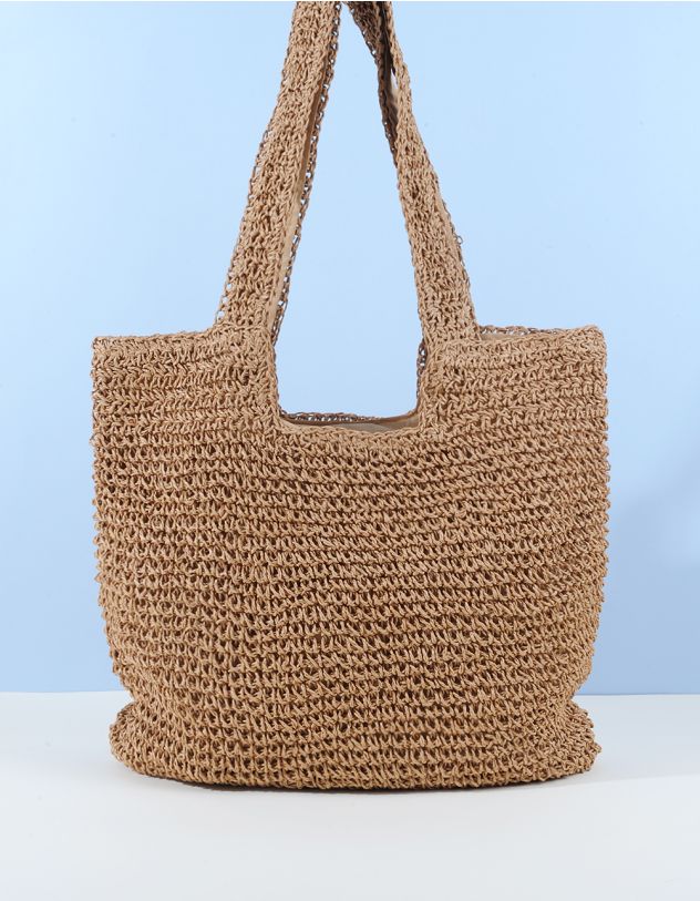Сумка шопер зі штучної соломи | 263950-34-XX - A-SHOP