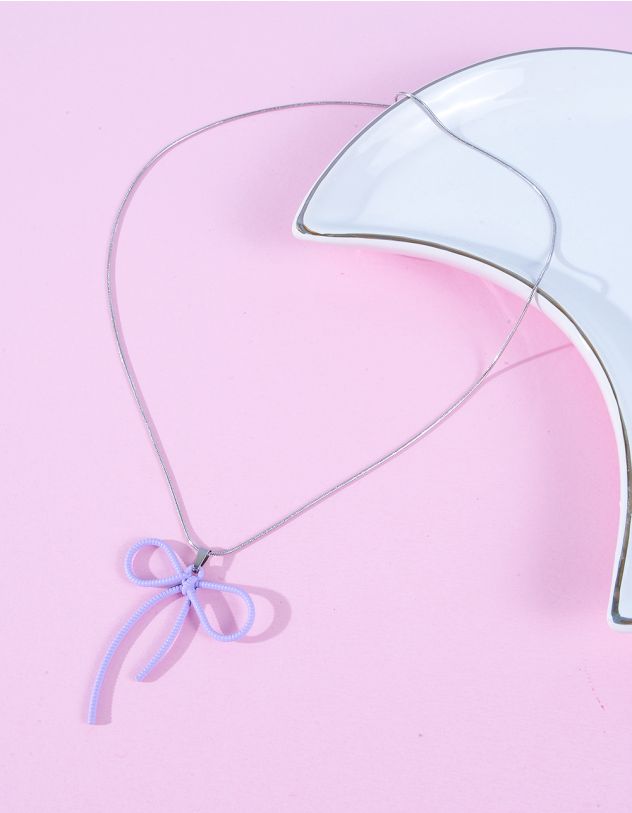 Підвіска на шию з кулоном у вигляді банта | 262477-35-XX - A-SHOP