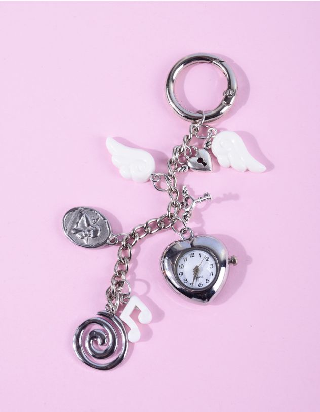 Брелок з годинником та крилами на ланцюжку | 266132-02-XX - A-SHOP