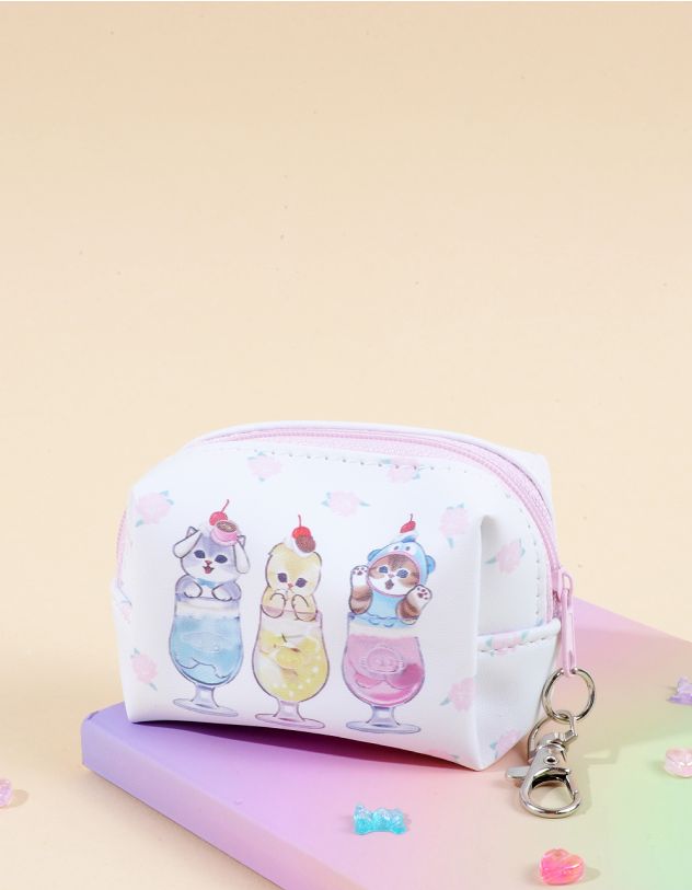 Монетниця брелок на сумку з котиками | 262530-01-XX - A-SHOP